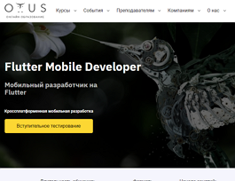 Курс Мобильный разработчик на Flutter (OTUS.ru)