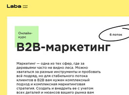 Курс B2B-маркетинг (Образовательная платформа LABA)