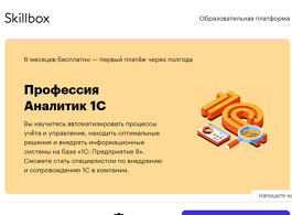 Профессия Аналитик 1С (Skillbox.ru)