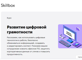 Курс Развитие цифровой грамотности (Skillbox.ru)