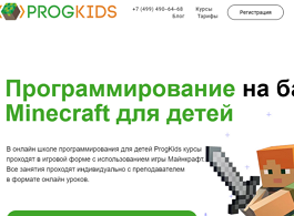 Курс Программирование на базе Minecraft для детей (ProgKids)