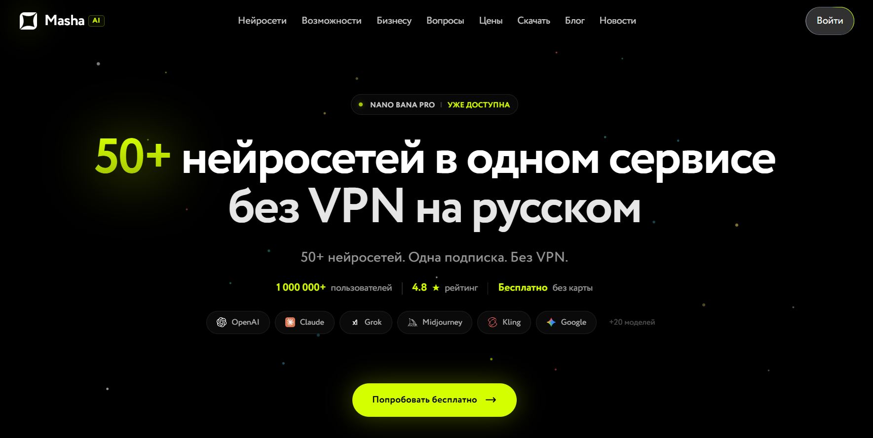 составить бизнес план с помощью нейросети 13. MashaGPT